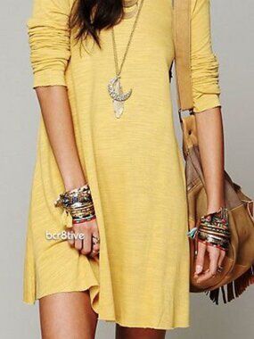 FREE PEOPLE golden child scoop back swing dress